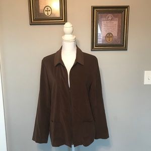 Harve Bernard Brown blazer jacket size 10